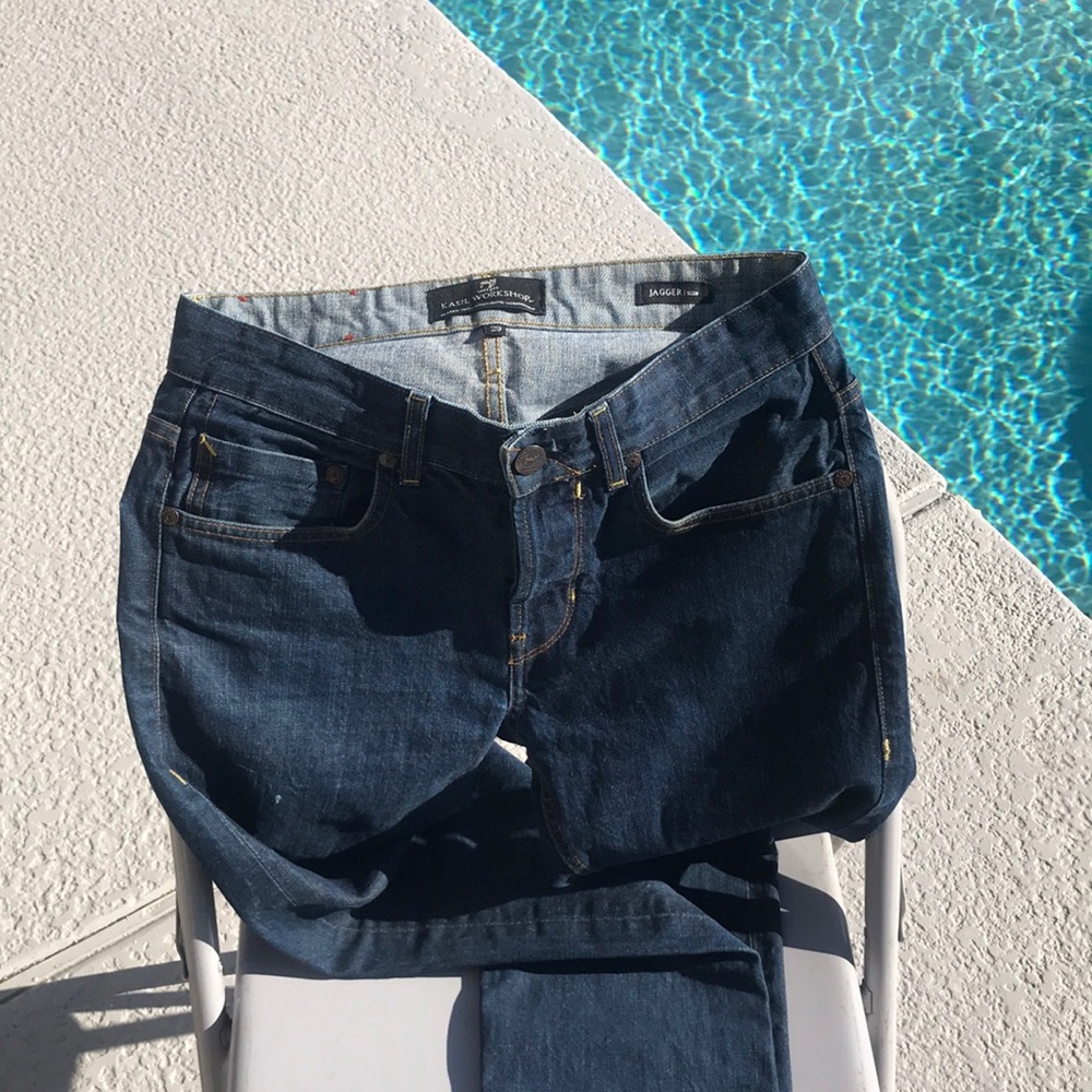 Kasil workshop Jagger slim 29w 30.5L 12 oz Selvedge denim used conditions